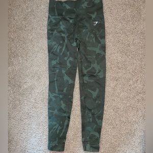 Gymshark Seamless Green Camo Leggings